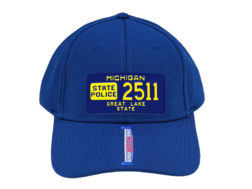 Michigan State Police - License Plate Cap - Blue No Border