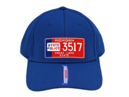 Michigan State Police - License Plate Cap - Red/Blue