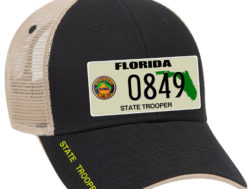 Florida Highway Patrol - License Plate Trucker Cap - Patch