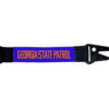 Georgia State Patrol GSP Orange Tactical Keychain Lanyard