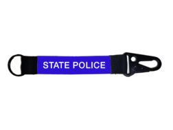 Michigan State Police Tactical Keychain Lanyard - White