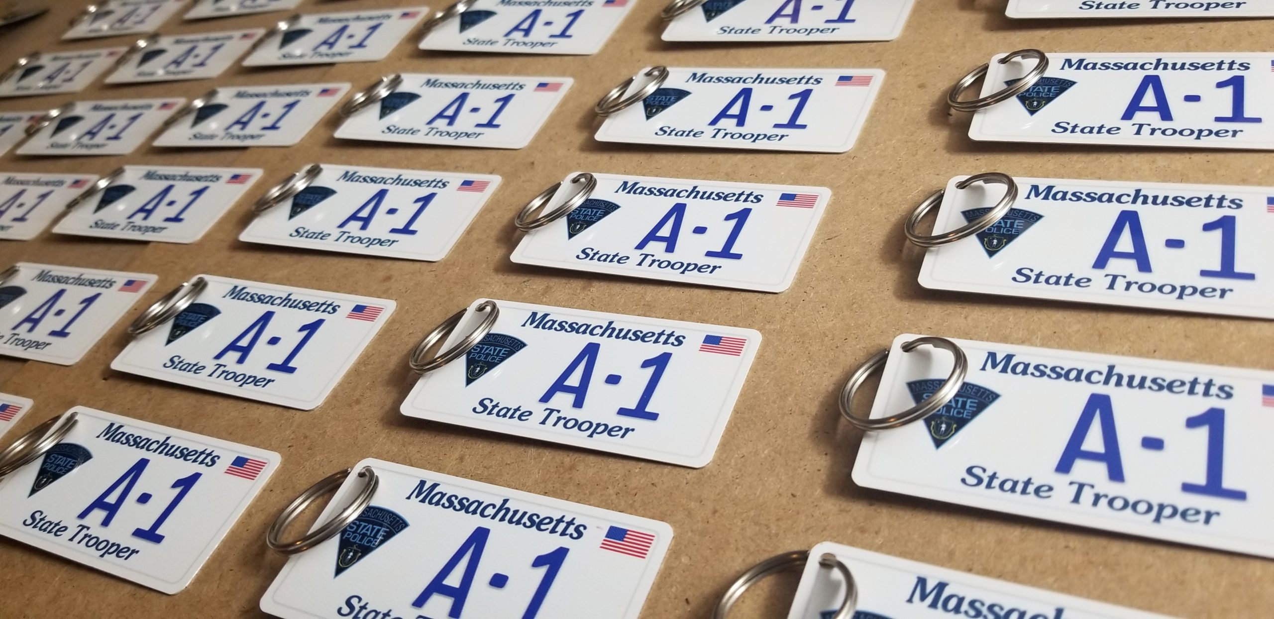 1.5"x3" Aluminum "Mini License Plate" Keychain