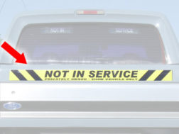 Out of/Not in Service