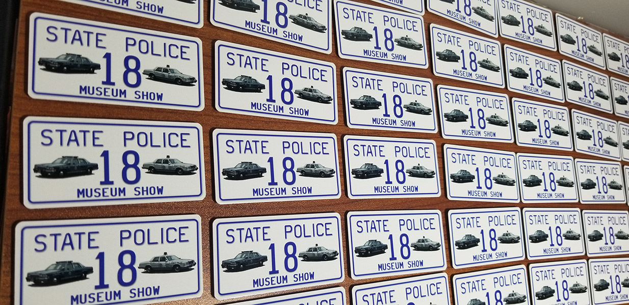 1.5"x3" Aluminum "Mini License Plate" Magnet