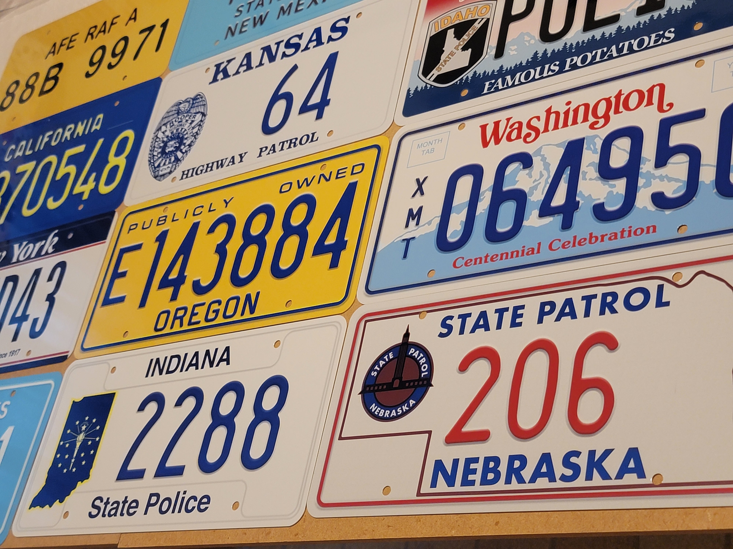 6"x12" License Plate w/ Round Holes