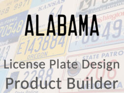 Alabama - Custom License Plate Design Product Builder