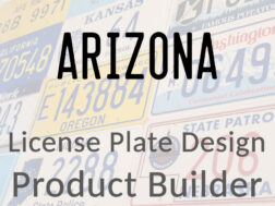 Arizona - Custom License Plate Design Product Builder