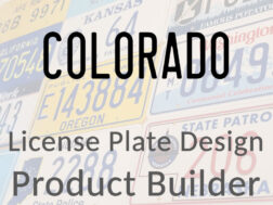 Colorado - Custom License Plate Design Product Builder