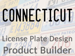 Connecticut - Custom License Plate Design Product Builder