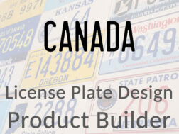 Canada - Custom License Plate Design Product Builder