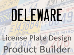 Deleware - Custom License Plate Design Product Builder