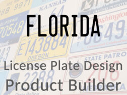 Florida - Custom License Plate Design Product Builder