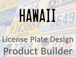 Hawaii - Custom License Plate Design Product Builder