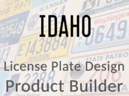Idaho - Custom License Plate Design Product Builder