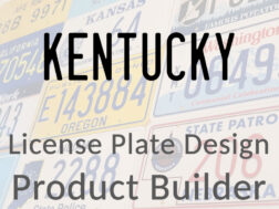 Kentucky - Custom License Plate Design Product Builder