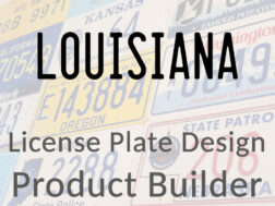 Louisiana - Custom License Plate Design Product Builder