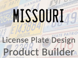 Missouri - Custom License Plate Design Product Builder