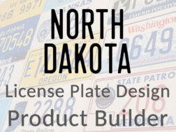 North Dakota - Custom License Plate Design Product Builder
