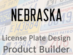 Nebraska - Custom License Plate Design Product Builder