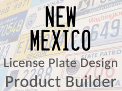 New Mexico - Custom License Plate Design Product Builder