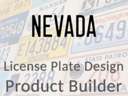 Nevada - Custom License Plate Design Product Builder