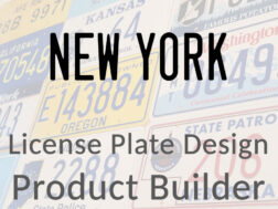 New York - Custom License Plate Design Product Builder