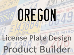 Oregon - Custom License Plate Design Product Builder