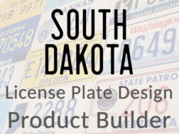 South Dakota - Custom License Plate Design Product Builder