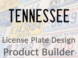 Tennessee - Custom License Plate Design Product Builder