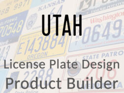 Utah - Custom License Plate Design Product Builder