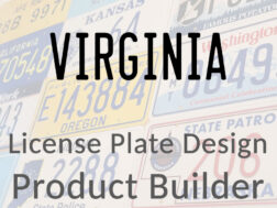 Virginia - Custom License Plate Design Product Builder