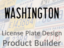 Washington - Custom License Plate Design Product Builder