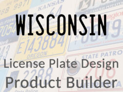 Wisconsin - Custom License Plate Design Product Builder