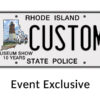 Rhode Island State Police Museum Show License Plate Product Builder