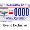 2025 National Police Week Vehicle Honor Guard License Plate Product Builder