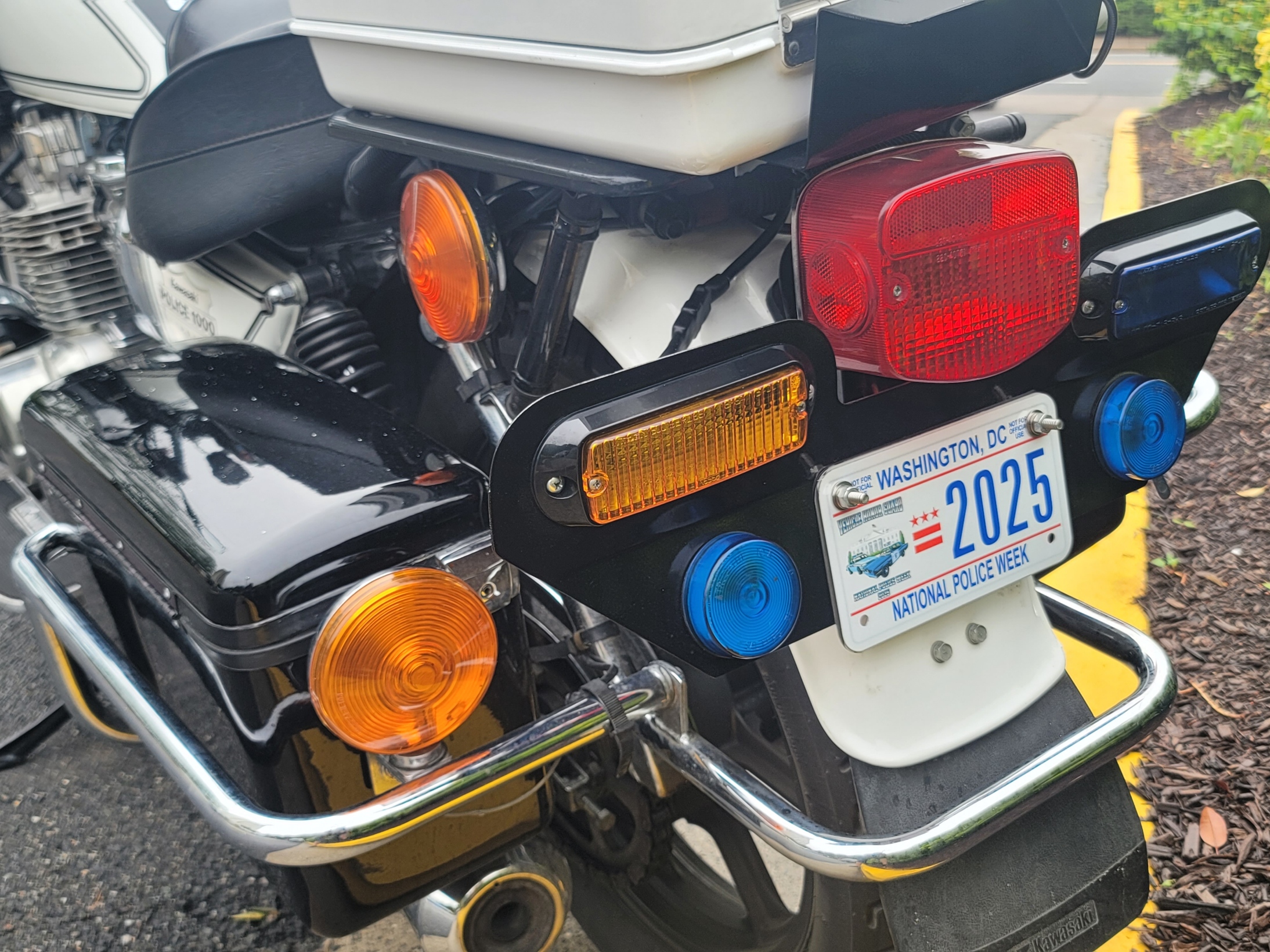 4"x7" Motorcycle License Plate w/ Round Holes