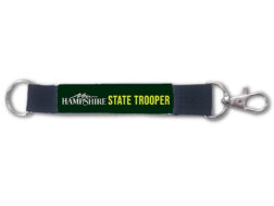 New Hampshire State Police Trooper Keychain Lanyard - NH Script