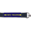 New York State Police NYSP Keychain Lanyard - Gold on Navy